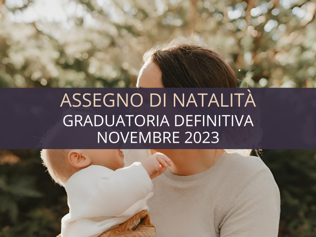 Graduatorie per assegno di natalità - Novembre 2023